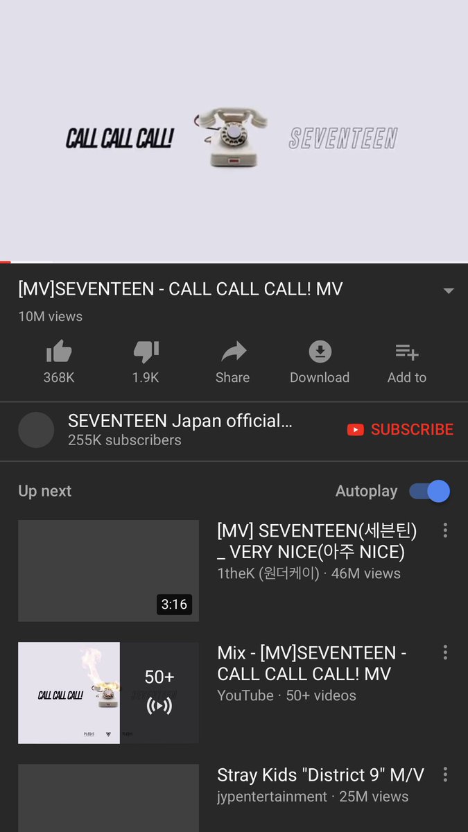 suggaskookies's tweet photo. @pledis_17
WE HIT 10 M GOOD JOB CARATS AND THANK YOU EXOLS #CALLCALLCALL #seventeen https://t.co/JM13FrCgSa