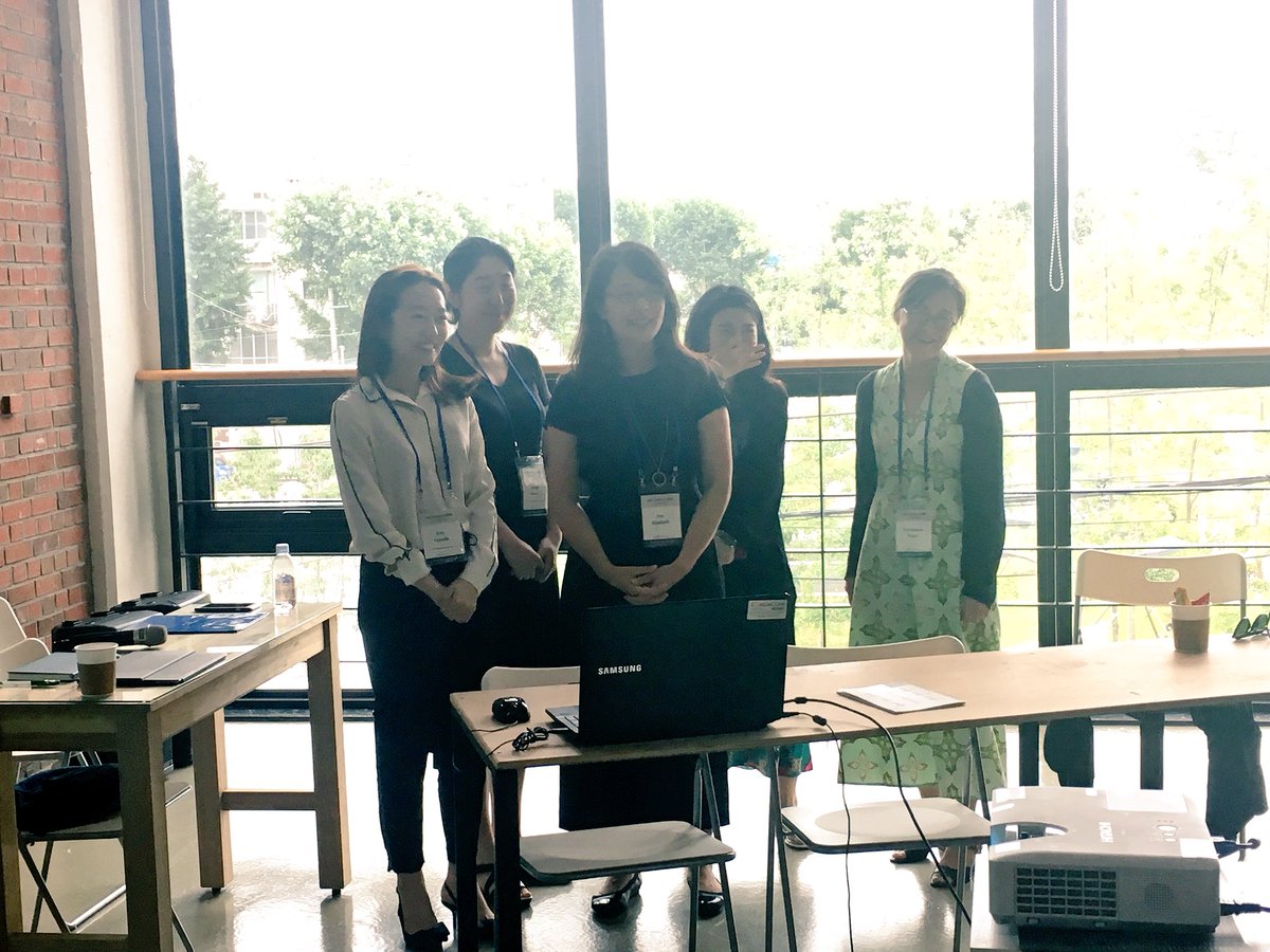jparkerstarbuck's tweet photo. Celebrating #ElizabethSon’s book ‘Embodied Reckonings’ at #PSi24 #Daegu https://t.co/1ljiIZUlTv