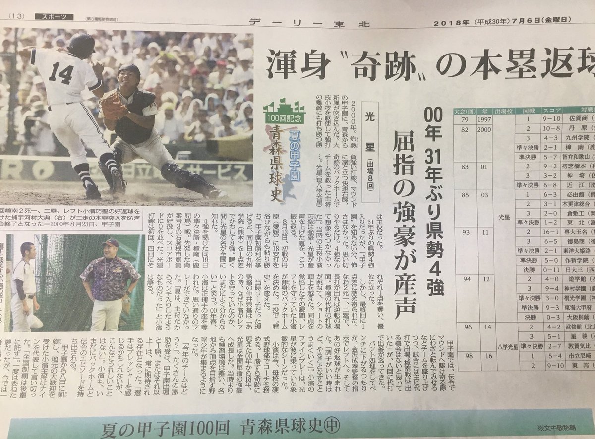 yandmlove's tweet photo. 青森県球史
光星・青森山田・聖愛の甲子園での出来事。成績も載ってるしいいね！
小濱の伝令エピソードは細かく書いてほしかった https://t.co/e26CTgVnSi
