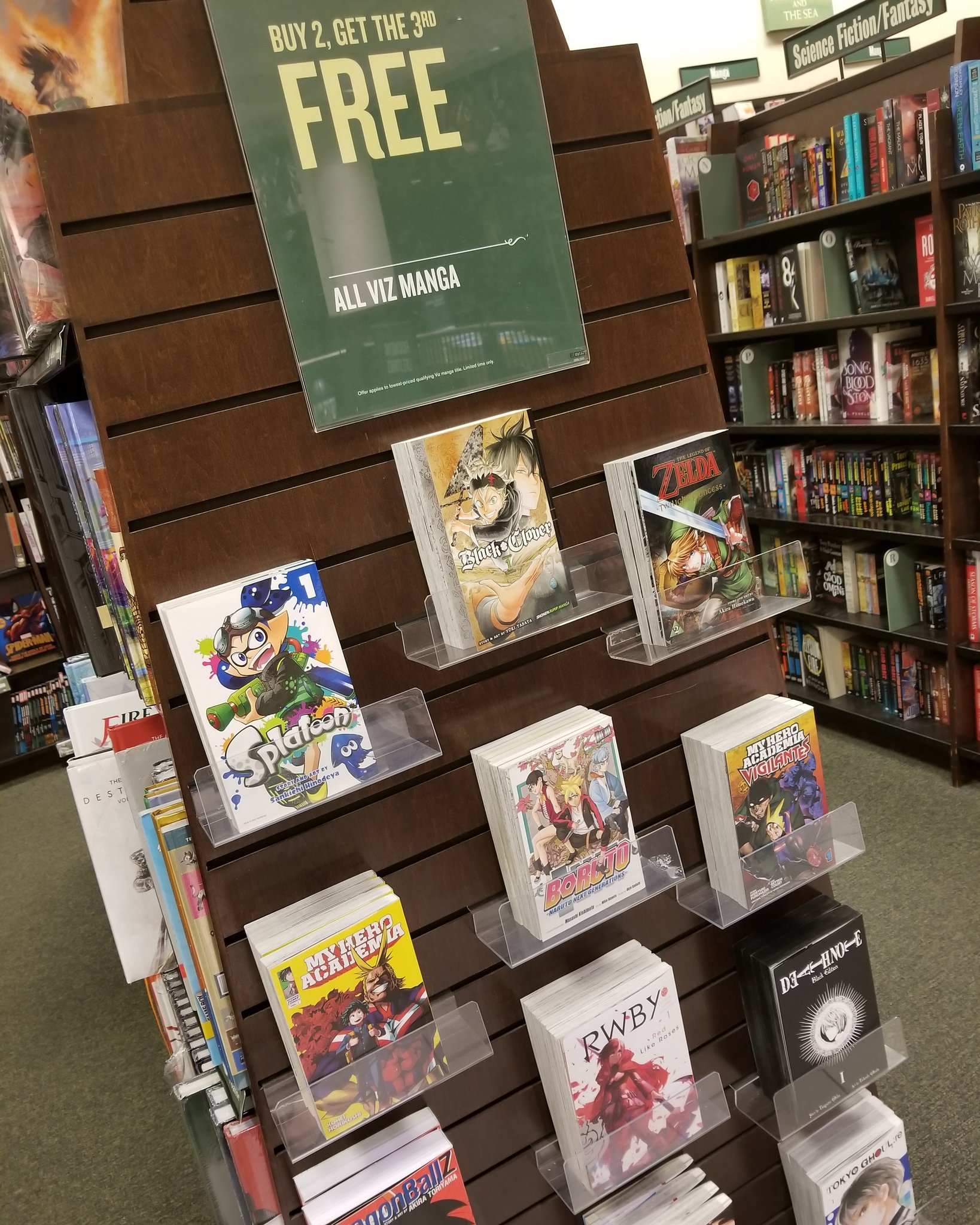 Barnes And Noble All Viz Manga Are Buy 2 Get The 3rd Free Stock Up On Your Favorite Manga Series Now Or Start A Brand New Manga Series Now Bnirvinespectrum