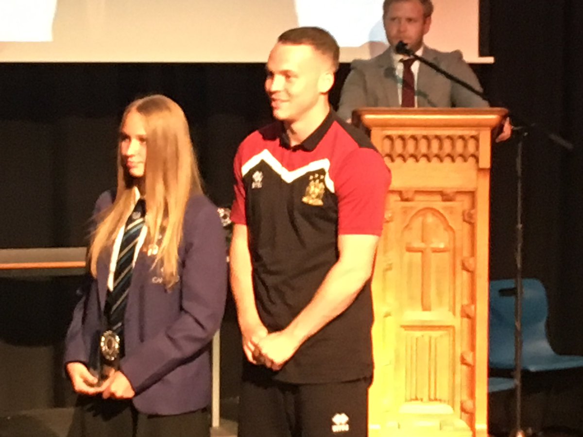 andreahig's tweet photo. Proud moment tonight seeing Aimee pick up three sports awards @Cansfield1 https://t.co/53WXTBS9er