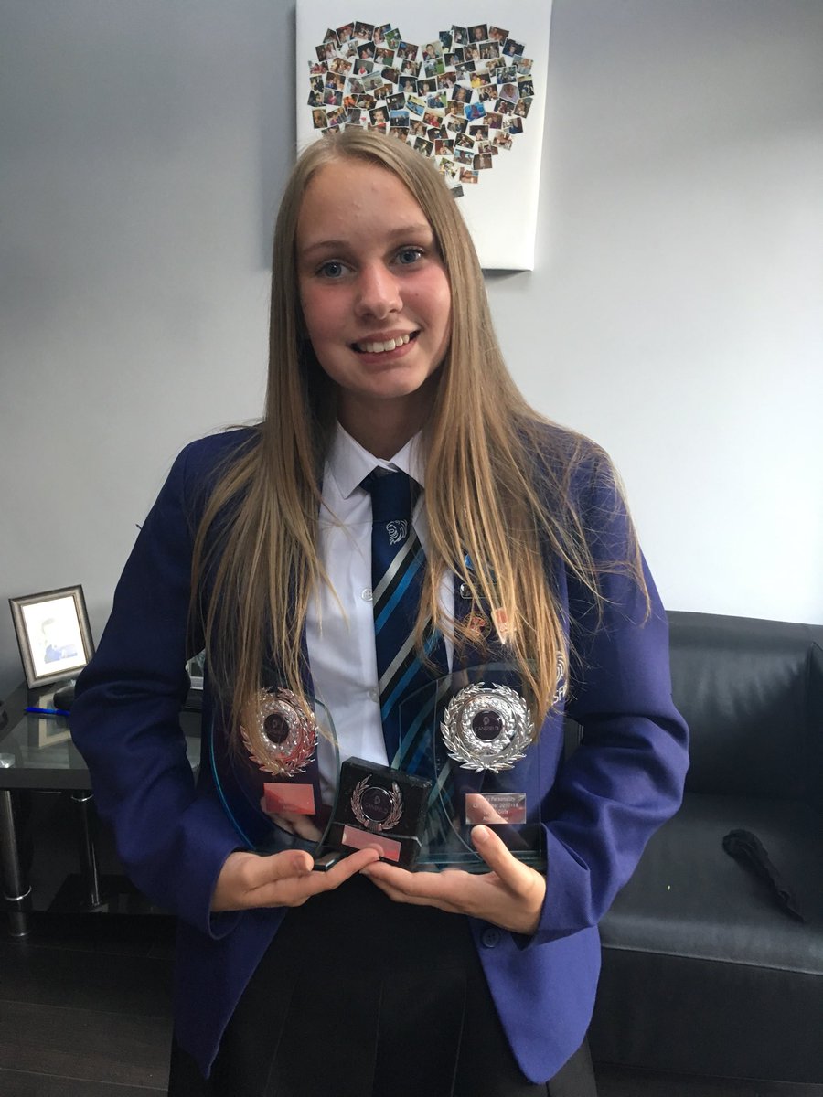 andreahig's tweet photo. Proud moment tonight seeing Aimee pick up three sports awards @Cansfield1 https://t.co/53WXTBS9er