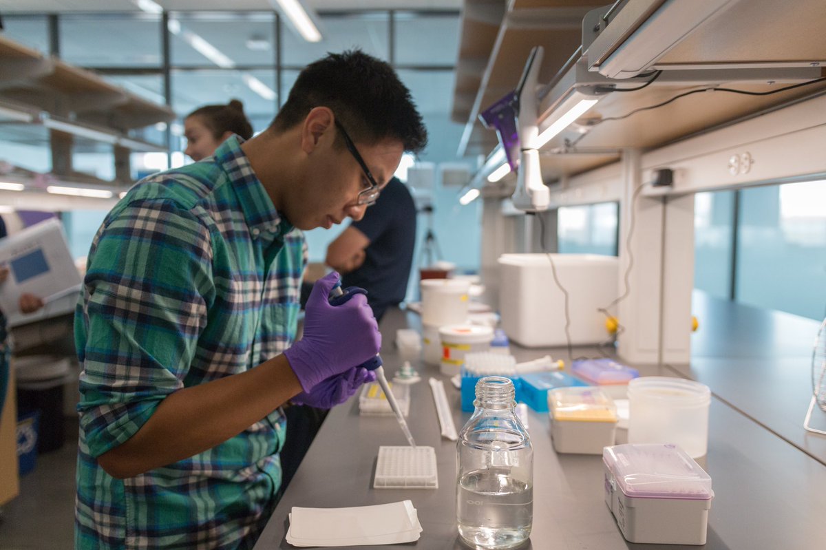 OsierLaboratory's tweet photo. Such an eventful day full of drawing blood and training new lab members. Welcome to the lab! #newbies #savetheworld https://t.co/egsZOVYlT7