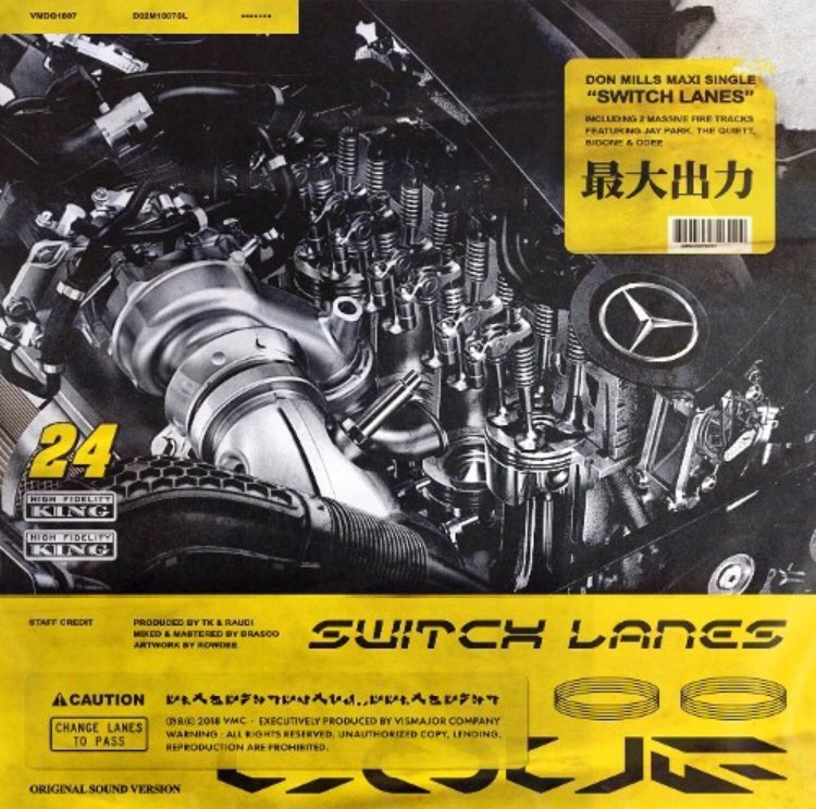 khiphopnewsjp's tweet photo. #DonMills 新シングル #SwitchLanes がリリース！
新曲 #칼치기 には #JayPark #TheQuiett \ #Wholelotofluv には #BIGONE #ODEE が参加。
#VMC #VISMAJORCOMPANY #VISMAJOR
#khiphop #khh #khiphop好きな人と繋がりたい #ヒップホップ
Don Mills - Maxi Single [Switch Lanes] https://t.co/groG8ZplZg