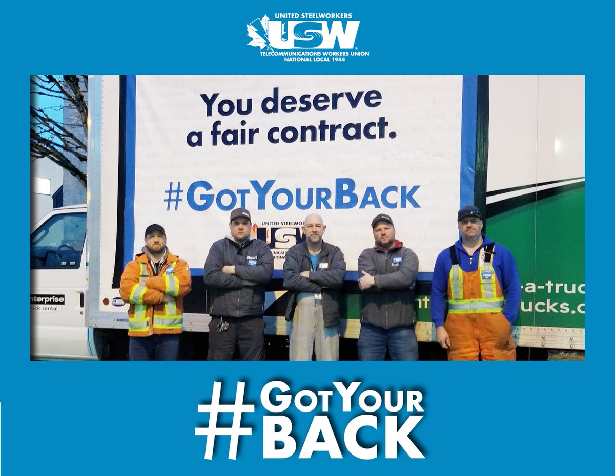 usw1944's tweet photo. When a team takes ownership of its problems, problems get solved.
We #GotYourBack
#Shaw #WeAreShaw #Bargaining #Unit60 #Local1944 #TWU #USW #ShawVancouver #ShawSurrey #UnionStrong #InSolidarity https://t.co/tTdHqrqYDv