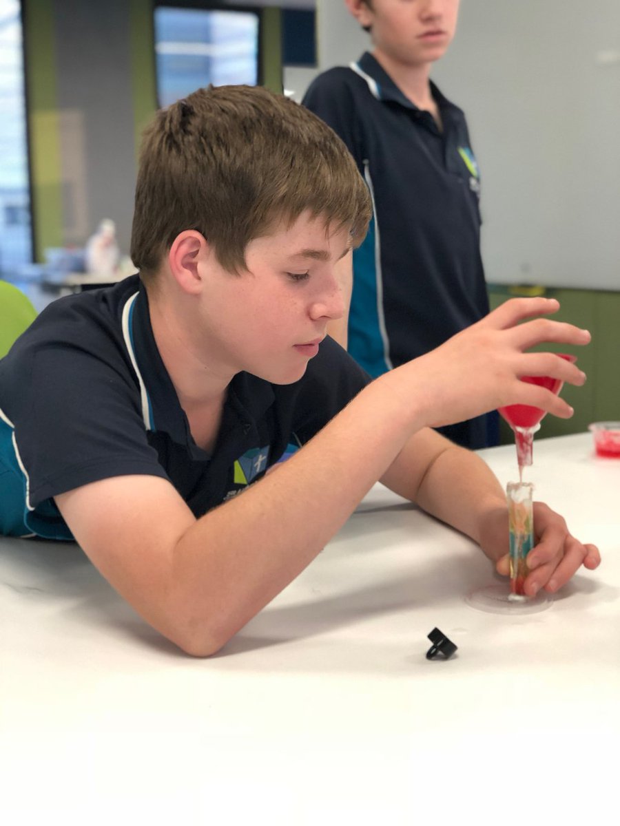 StLukesMP's tweet photo. Senior Activities Club looked at liquid densities and predicted then tested the densities of those liquids. #science #extendedschoolday #6to6 #learningbasedactivities https://t.co/s1BcnzMsi2