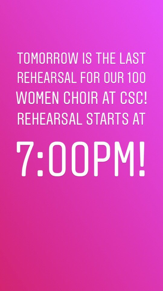 cscdaily's tweet photo. Join us Stronghold ladies as we sing songs of praise to our King and honor one another as Women of Great Price! #100WomensChoir #WOGP https://t.co/xfho0M3TlM