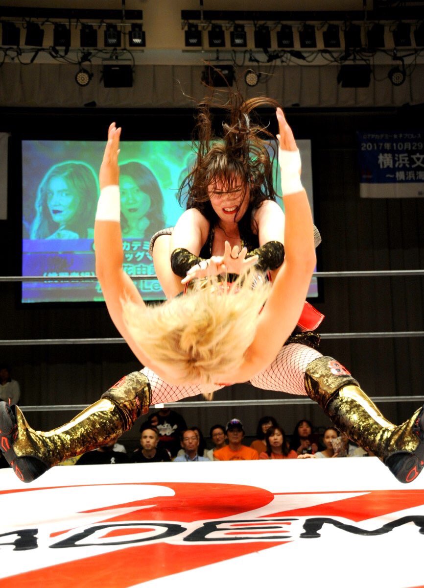 qossofficial's tweet photo. Mistress of Strong Style. Coming Soon...New finisher. #MistressOfStrongStyle #OZアカデミー https://t.co/ToUFN0KXSg