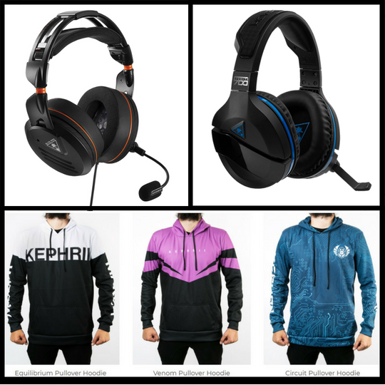 Kephrii's tweet image. July Givaway! Winner gets their choice of @TurtleBeach headset: The Elite Pro (PC) or Stealth 700 (Console)! Runner up gets their choice of hoodie &amp;amp; a beanie! Follow the link for your chance to win! Twitch Subscribers get 2x the entries!

^_^ Good Luck! bit.ly/turtlegive