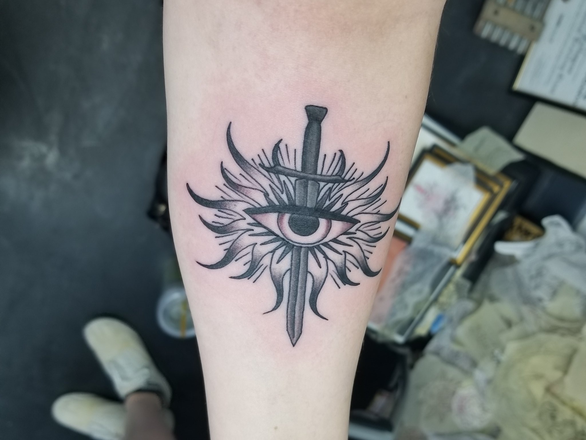 NancyMaggs on Twitter Well I did it Got my first tattoo Thank you  nicterhorst You were wonderful Specisl thanks to SamMaggs for holding my  hand the whole time Lol MassEffect DragonAge httpstcoii3hYikKuI 