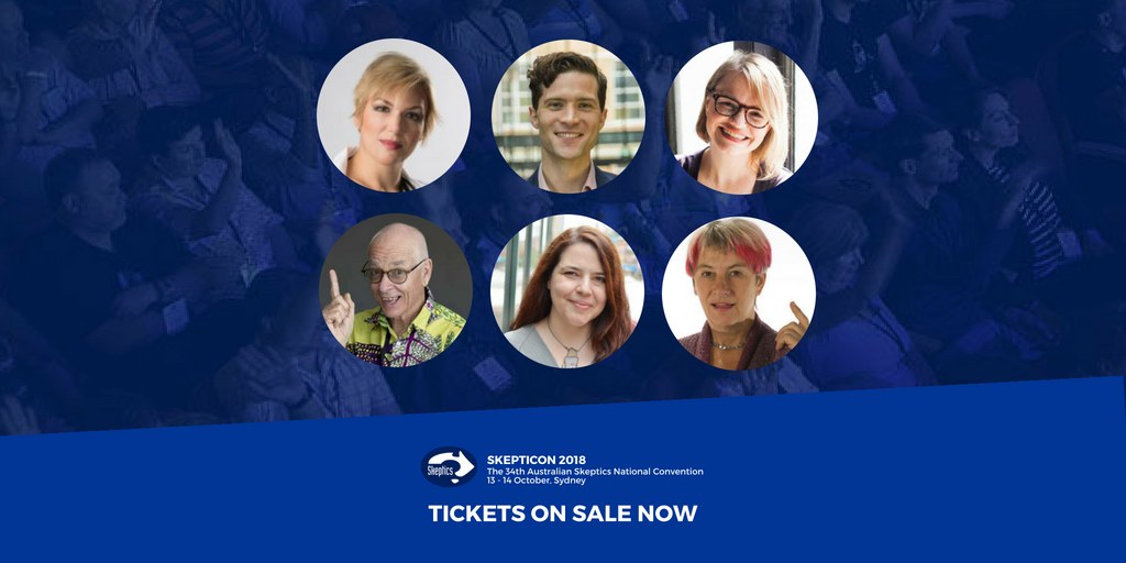 AustSkeptics's tweet image. See @TheSciBabe, @CarriePoppyYES, @DoctorKarl, @starstryder, Dr Alan Duffy, Dr Susan Blackmore and more - Skepticon 2018, Sydney, October 13-14. Tickets on sale now! ow.ly/RTrr30jIUQR