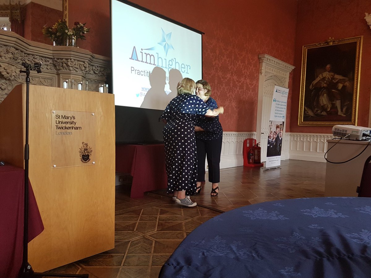 carshaltonboys's tweet photo. So proud of the fantastic Mrs Ellis winning not one but TWO awards at @AimhigherLSouth @StMarysU tonight ..... congratulations and thank you for all that you do for our amazing students @carshaltonboys ❤️ #AHLAwards https://t.co/XEuRxMcJmf