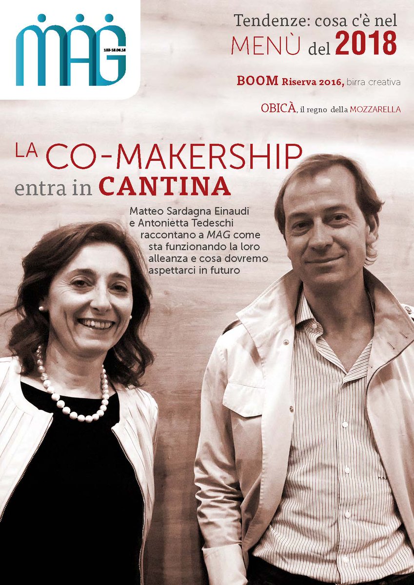 Zed_CommPR's tweet photo. La Co-Makership entra in cantina: nuova partnership tra @PoderiEinaudi e @TedeschiWines che punta alla condivisione della rete vendite e della logistica. In copertina e con un articolo sulla rivista #mag. #zedcommpr #winepr #Press https://t.co/2hnwj3K75P