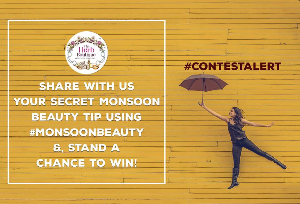 herbboutique's tweet photo. @india4contests #ContestAlert #MonsoonBeauty 3 step to win:- 1) Follow us  2) RT  &amp;, Tag your Friends 3) Tell us your Monsoon Beauty Tip. Hint: Here's our products: https://t.co/ALENUsVCcR  to help you out. https://t.co/8Mvqo3xSA7