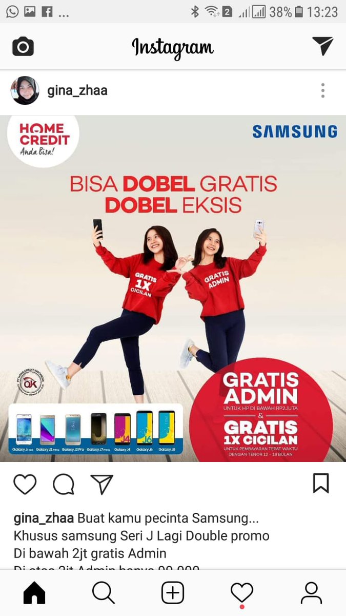 Kredit dgn proses tercepat,
Hanya 3 menit
Hanya di HOME CREDIT
✔Ajukan min 2 dokumen ktp wajib dan salah satu dok pendkung ( sim stnk npwp bpjs kes,jamsostek,kis)
✔Sdg bekerja
✔Usia min 21 th
 ✔Domisili di Medan

Kunjungi store kami
Line/wa 081269126629
Telp 081269126629