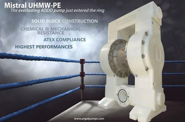 Насосы Mistral AODD только что вошли в стандарт чемпионов, совершенство до последней детали: мощный твердотельный корпус (блок) MISTRAL 3” изготовлен из UHMW-PE.