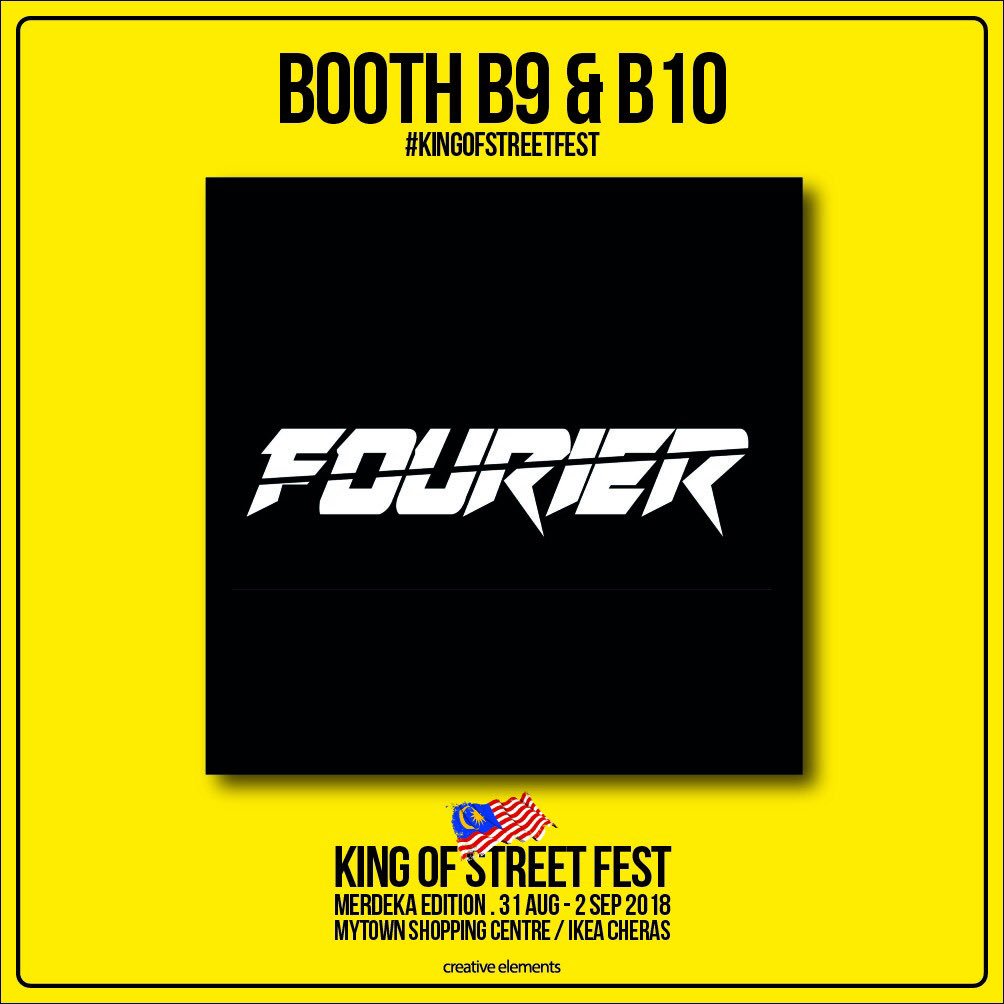 KOSFest's tweet photo. @fourierstore X #kingofstreetfest2018 at MyTown Shopping Centre.

.
31st August-2nd september 2018, 10 am - 10 pm.

@kingofstreetfest 
 #kingofstreetfest #creativeelements #kingofstreet #vendor https://t.co/wHLqckqPXp