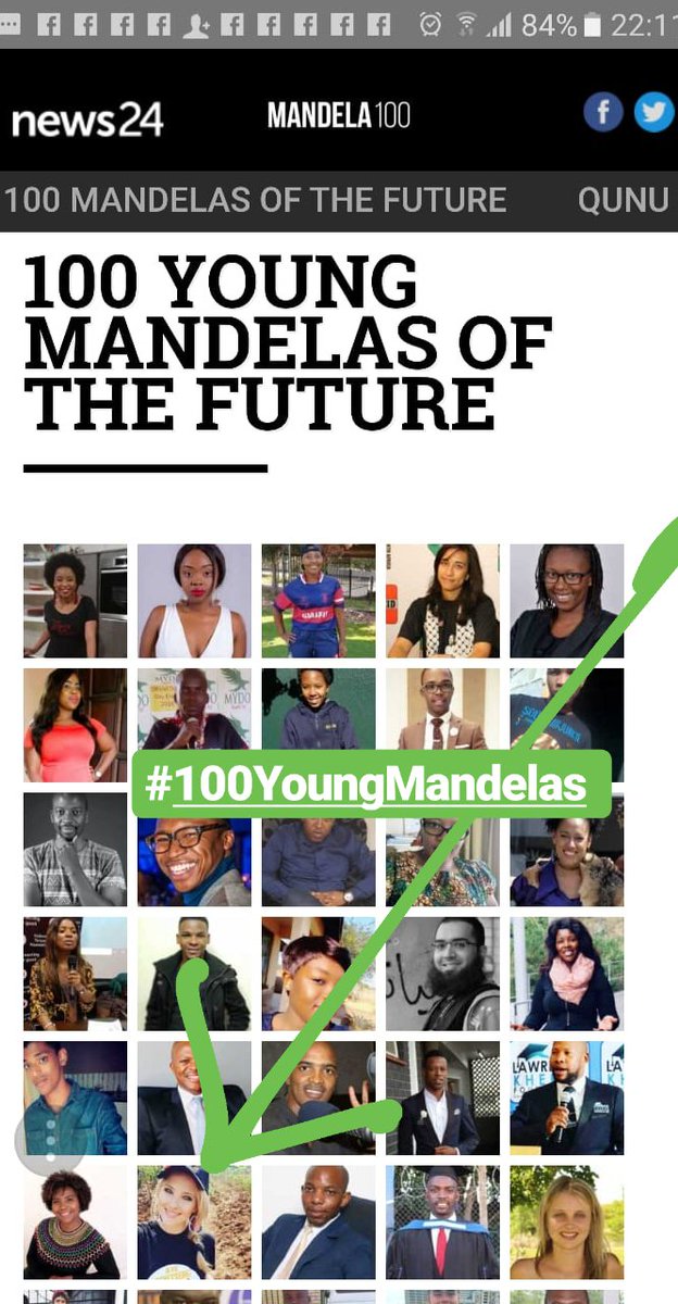 ChangeAgentSA's tweet photo. #100YoungMandelas Truly humbled to even make such a list. I honour my journey; to touch lives, impact society &amp; positively add value to our nation &amp; continent. I feel it my responsibility to do so. Deeply grateful. Ngiyabonga! 🇿🇦✊🏽#Mandela100 @missearth_sa #ProudSouthAfrican https://t.co/5BRhC2v3ji