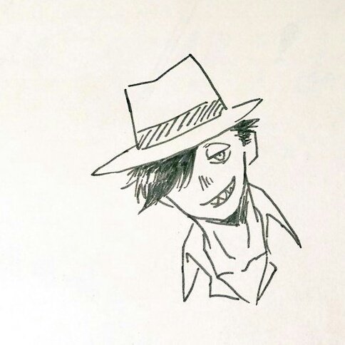 一発描き。アナログ。 