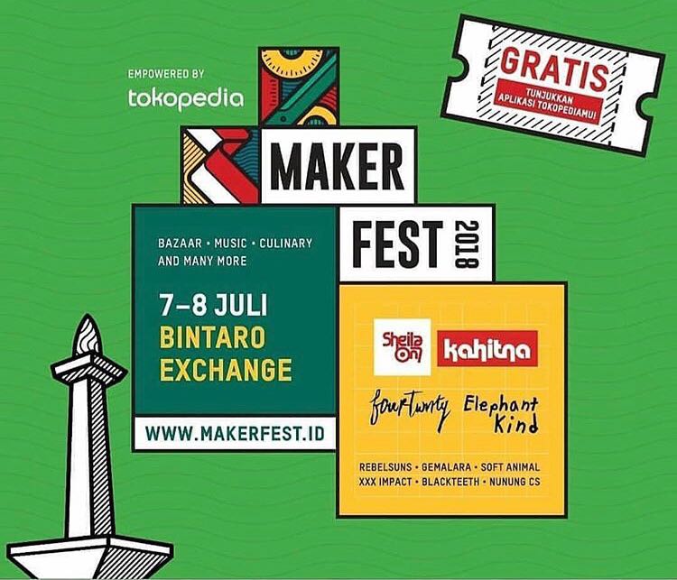Tangsel dan sekitarnya, sampai jumpa Minggu malam, 8 Juli 2018 di Maker Festival.

#sheilaon7 #sheilaon7day #SheilaonJuly #sheilagank #so7jakarta #sgjabodetabek #makerfest2018 #jakarta