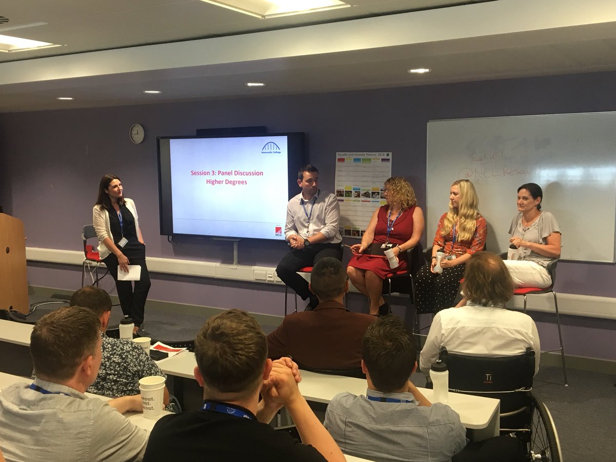 ncuc_research's tweet photo. Brilliant panel discussion led by @SmithWatchman on taking on a higher degree. Truly inspirational! ๐๐๐๐๐๐ #CBHE #Research #scholarshipframework https://t.co/JL29GsLW2v