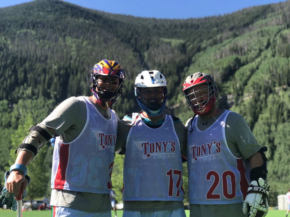 Tonystavernlax's tweet photo. Just a couple of @aggielacrosse alumni playing with @Tonystavernlax in 2018 Masters Vail shootout #tonystavernlax #Aggies #vaillacrosse2018 https://t.co/Ub8DGg9UOk