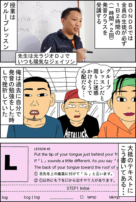 フィリピン英語留学漫画第13話「発音クラス」 