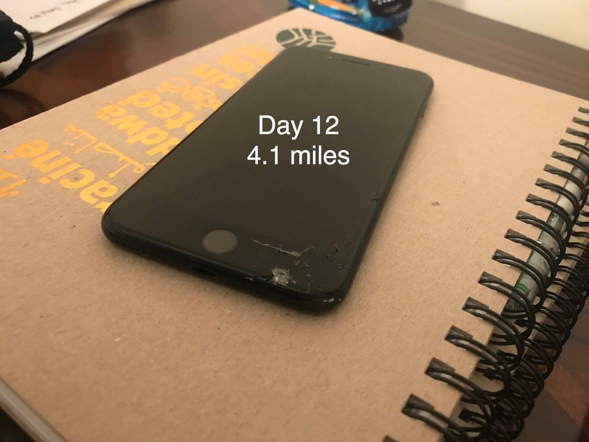 mattmehaffey's tweet photo. Good news. I got a 4 mile run in today to make 12 days in a row. Bad news. My iPhone is broken and I couldn't post about it until now. #31DayProverbsChallenge #chasingwisdom #droppingiphones #theydontbounce https://t.co/Ia7CMpNrQS