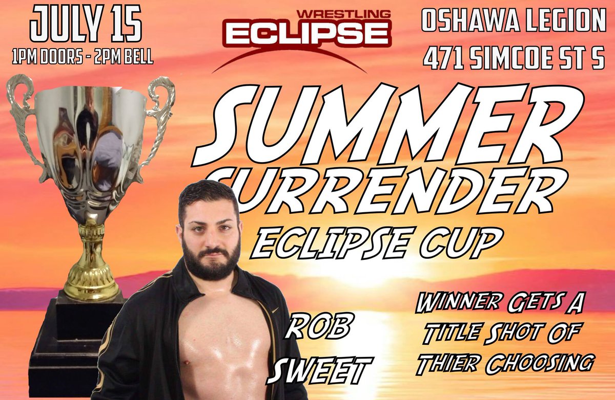 PWEclipse's tweet photo. Making his debut at PWE Summer Surrender and entering the Eclipse Cup Rob Sweet https://t.co/W3br4VyMhy
