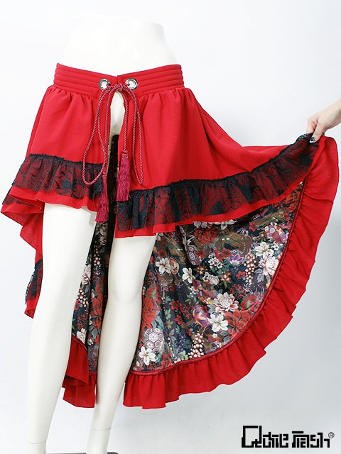 🌟QutieFrash新作入荷🌟 7471-SK 後ろロングフリルラップSK 嫌いな人は