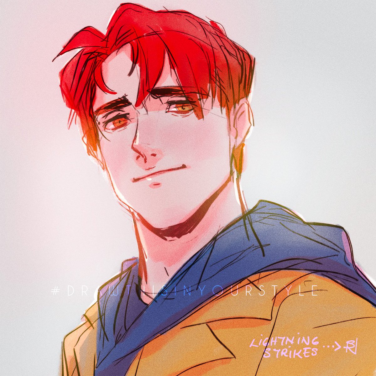 picturesandtea's tweet photo. @L_Strikes_art ๐คช Doesn't quite have your endearing quality, but I hope you like it just the same #DrawThisInYourStyle #twasFun! https://t.co/6J4yS7cEb7