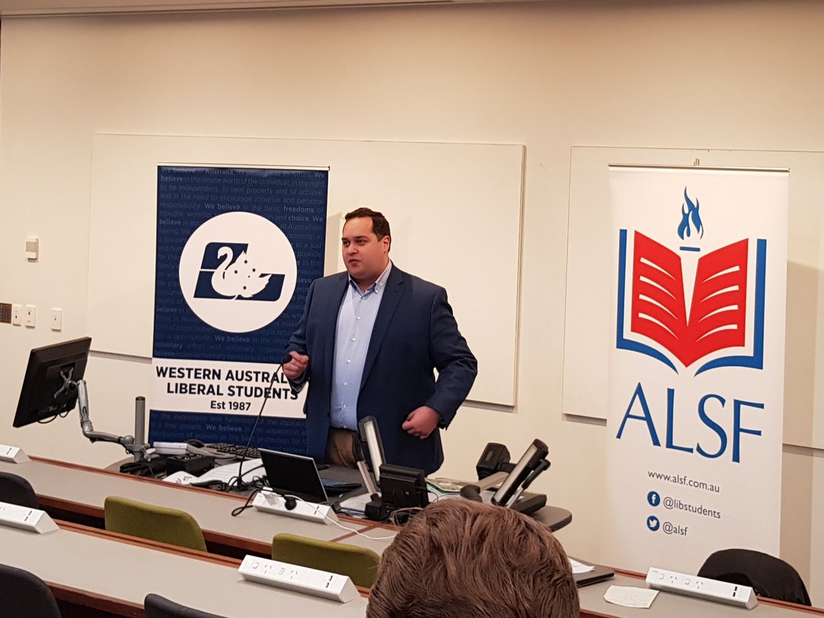 ALSF's tweet photo. Wonderful to hear from @YoungLibs Federal President @JoshManuatu at this year's ALSF Federal Conference on the strong relationship between Liberal Students and the Young Liberal Movement #ALSF18 https://t.co/1onDInB9Qm