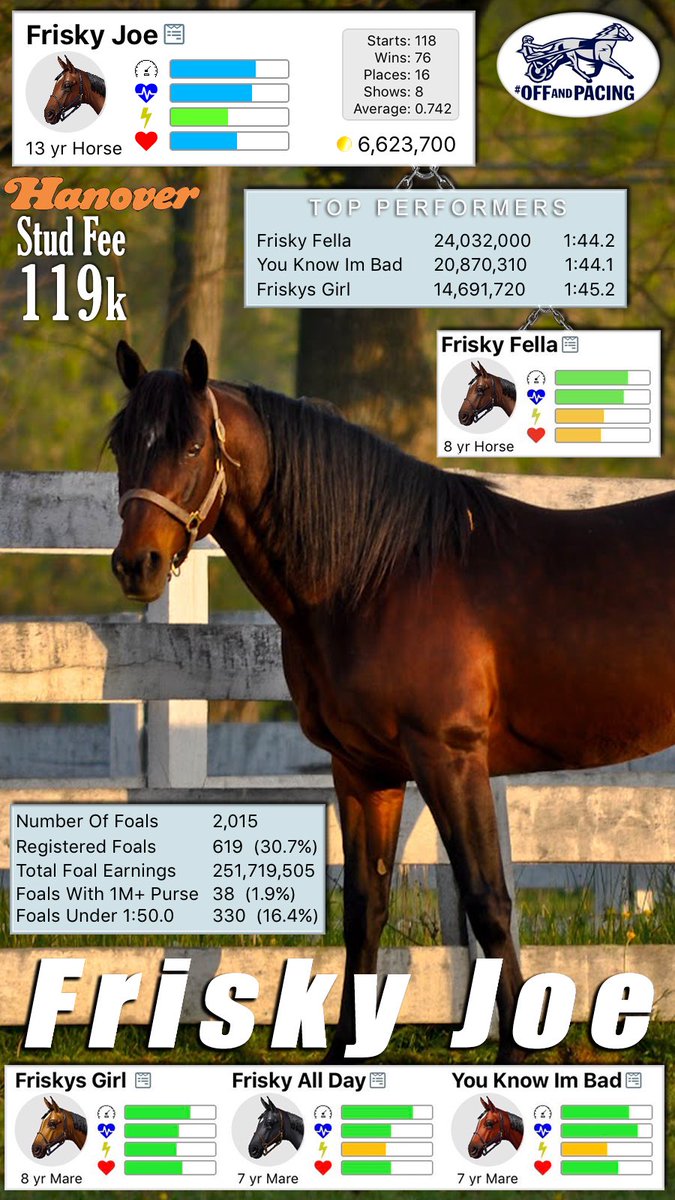 Hanover_OaP's tweet photo. #BreedingBarn update...
@AndPacing📲
@vipstable🏆
#OffAndPacing🐴 https://t.co/dwV8TyKWOS