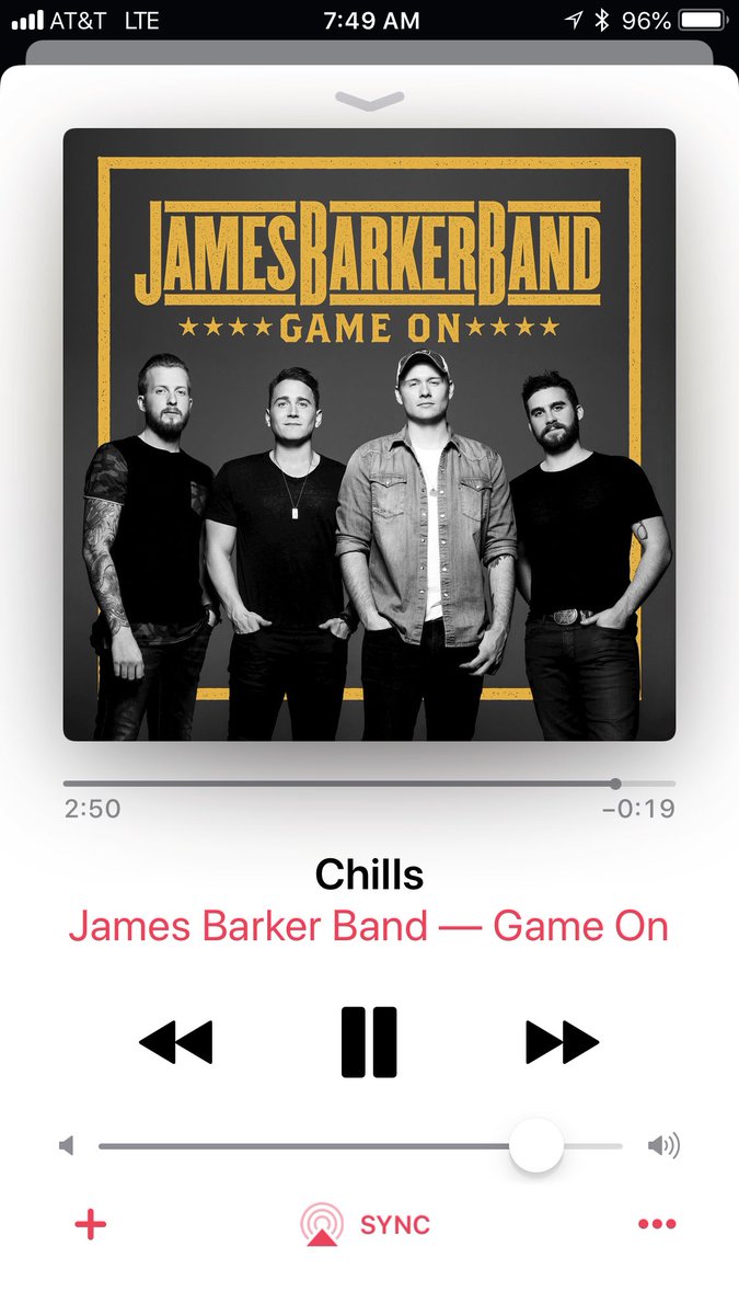 Discovered <a href="/jamesbarkerband/">James Barker Band</a> recently. #Chills is a banger! Thank the lord for <a href="/AppleMusic/">Apple Music</a> #NewMusicPlaylists #OnRepeat