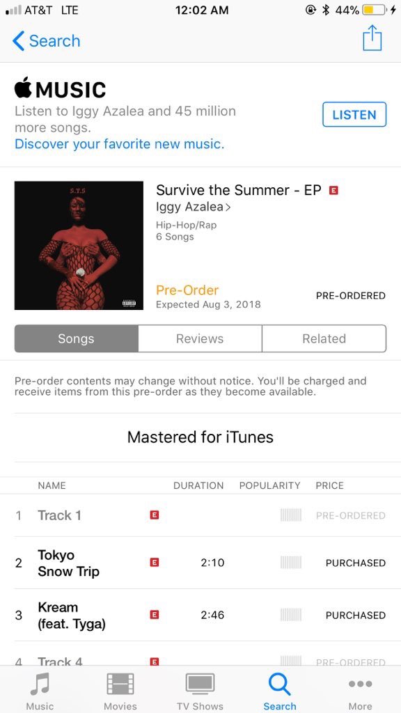 iggyghetto's tweet photo. PLEASE SUPPORT US!!
#KreamOutNow & STS pre-order is too !
-
iTunes: https://t.co/lJgAhkCCii…
Spotify: https://t.co/3hmM7U2Mfq…
-
#KREAM #SurvivingTheSummer #TØPISBACK https://t.co/I1SV7lLWIU