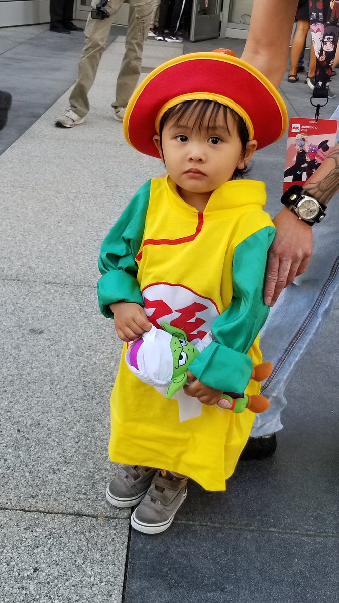 shonenjump's tweet image. The little Piccolo!!! #cosplay #dragonball #AnimeExpo2018 #AX2018