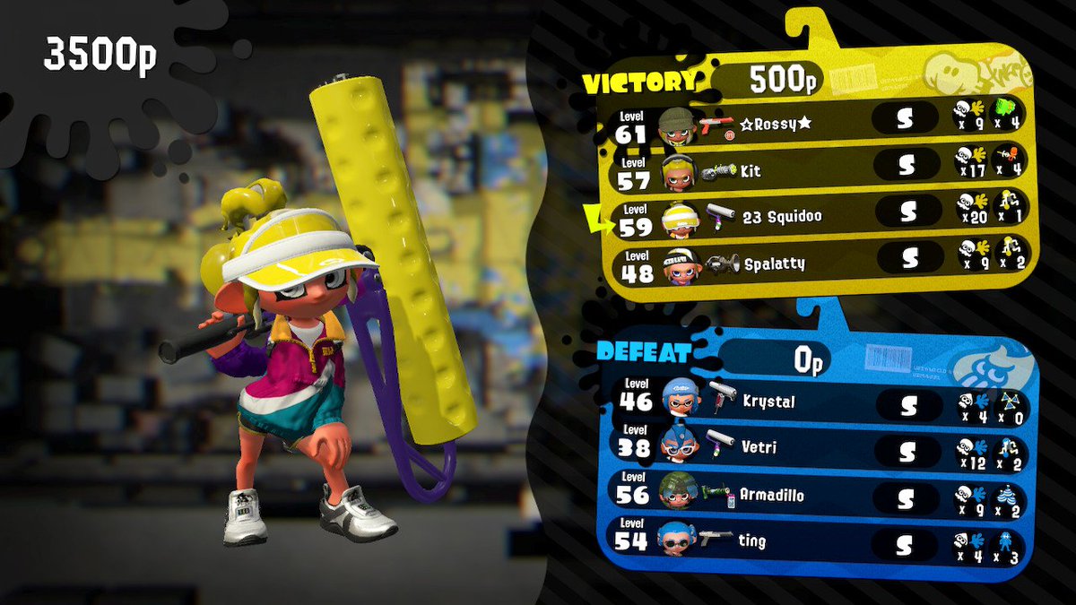 thegraynineties's tweet photo. Hey, I thought I was supposed to be bad with rollers.
#IAmThough #I'mBadAtEverythingActually #Splatoon2 #NintendoSwitch https://t.co/pBOe84u3mx