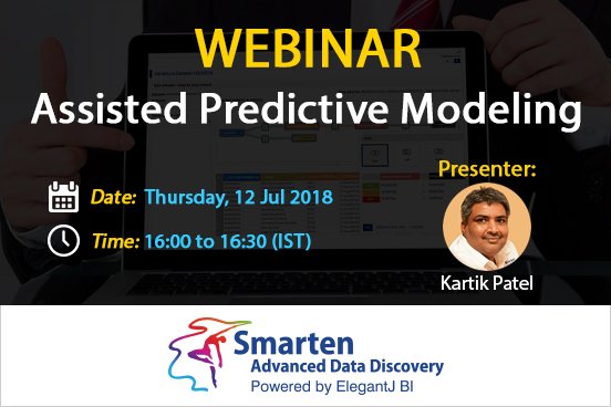 SmartenAnalysis's tweet image. #Webinar on #AssistedPredictiveModeling. Register Now! ow.ly/LkDO30kPcOR