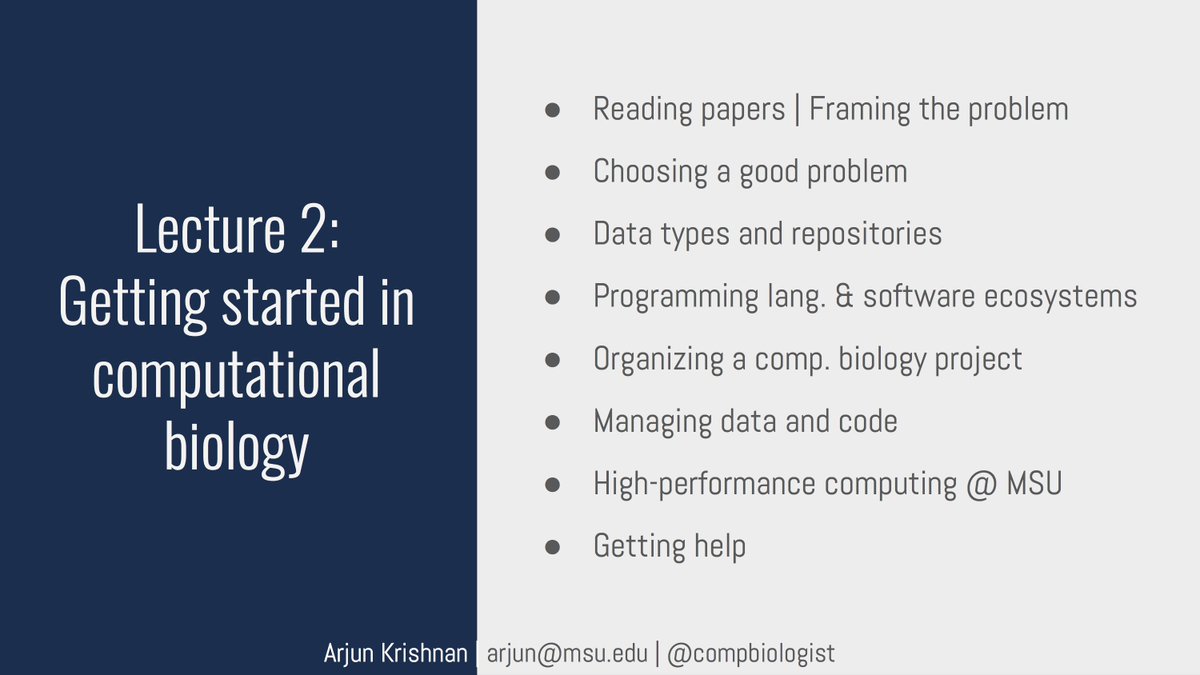 compbiologist's tweet photo. Heading to #ISMB2018 today to meet friends/colleagues &amp; immerse myself in 5 days of comp bio!

In that spirit, here are my lecture slides on "Getting Started in Computational Biology" from an intro course I taught last semester: https://t.co/bQUWLkwlaF Feedback welcome! https://t.co/HcwXqNDIxj