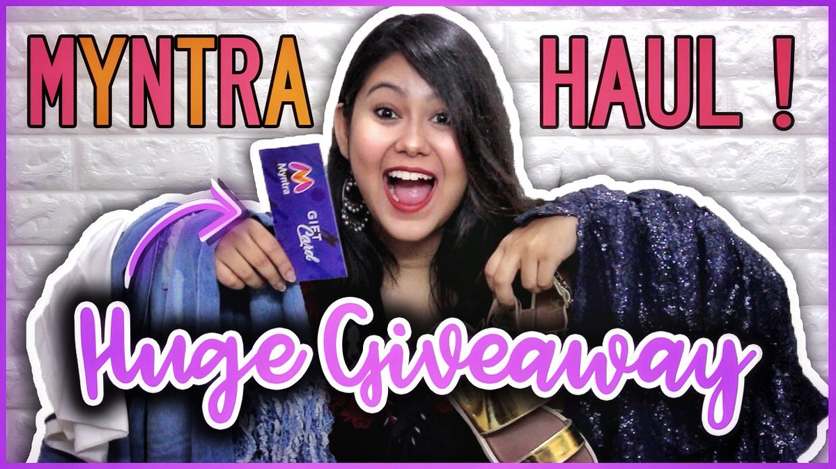 ThatQuirkyMiss's tweet photo. Finally @myntra EORS Haul is up on my channel! Don't forget to participate in the giveaway giftcard worth ₹5000 🤑 LINK: https://t.co/HrqWRLBvrn yay! @YTCreatorsIndia @YouTubeIndia #QuirkyHAULS https://t.co/bKQRQfEHeo