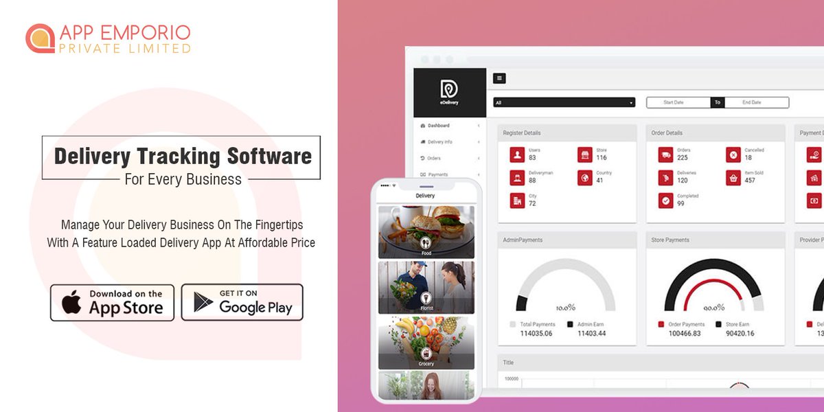 AppEmporio's tweet photo. Manage your delivery service business on the fingertips with the in-demand feature loaded delivery tracking system with pocket-friendly cost.
Check complete solution here: https://t.co/BB2rPOCnI4
#deliverytrackingsoftware #SaaS #businessidea #deliveryapp #enterpreneurship #Apps https://t.co/xtWVMaZrNI