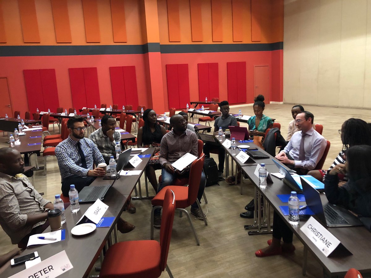 AchiengButler's tweet photo. Final organizing committee meeting before the big ALUSB graduation! #AfricasMBA first graduation happens tomorrow!! #Excited #ALUSB18 #LeadershipMatters ⁦@alubusiness⁩ ⁦@FredSwaniker⁩ ⁦@alueducation⁩ https://t.co/dc4K19enLV