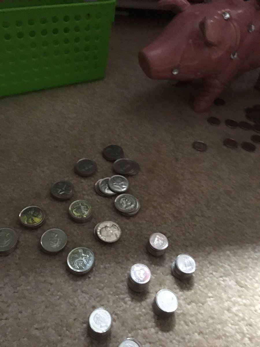 MathWithWoody's tweet photo. Is a dime actually 10x smaller than a dollar? Breaking out the pennies and the scale at home today with my 6yo #rainydays #mathmatters #wdynwdyw #moneytalks https://t.co/38haWkNHpk