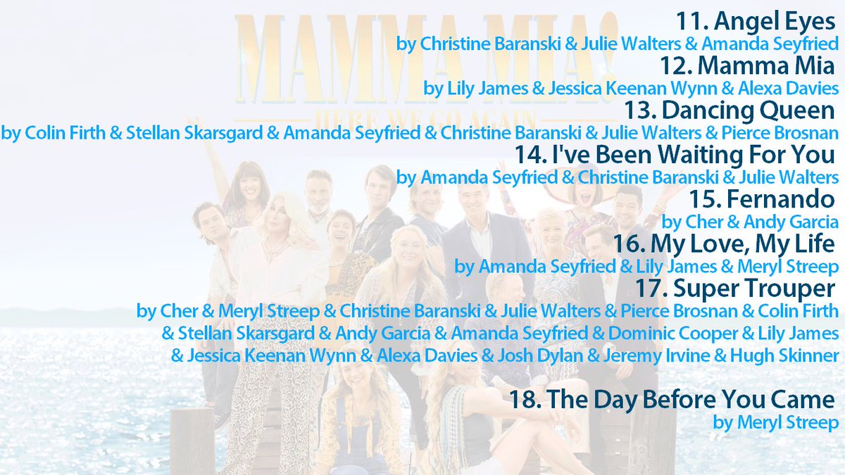 ArabPopCorn1's tweet photo. ظهور الساوند تراك و #Playlist الخاص للفيلم الرائع #MammaMia2
يمكنكم سماعه من خلال #Spotify 
👈 https://t.co/i6C47BpY1Y https://t.co/6hS6CPuGew