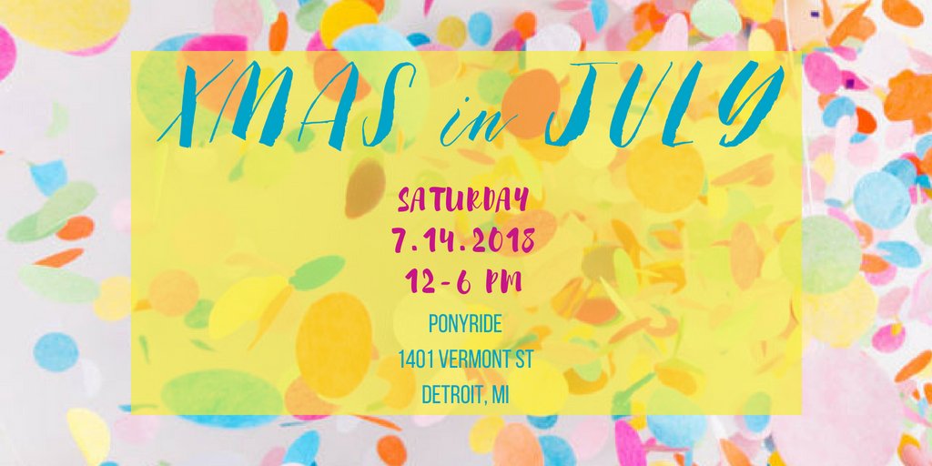 Looking for some Saturday fun? Come see our new studio at <a href="/ponyridedetroit/">Ponyride</a>'s Xmas in July. Food trucks, dance lessons and more - with no attendance cost. ow.ly/2DF030kTlks