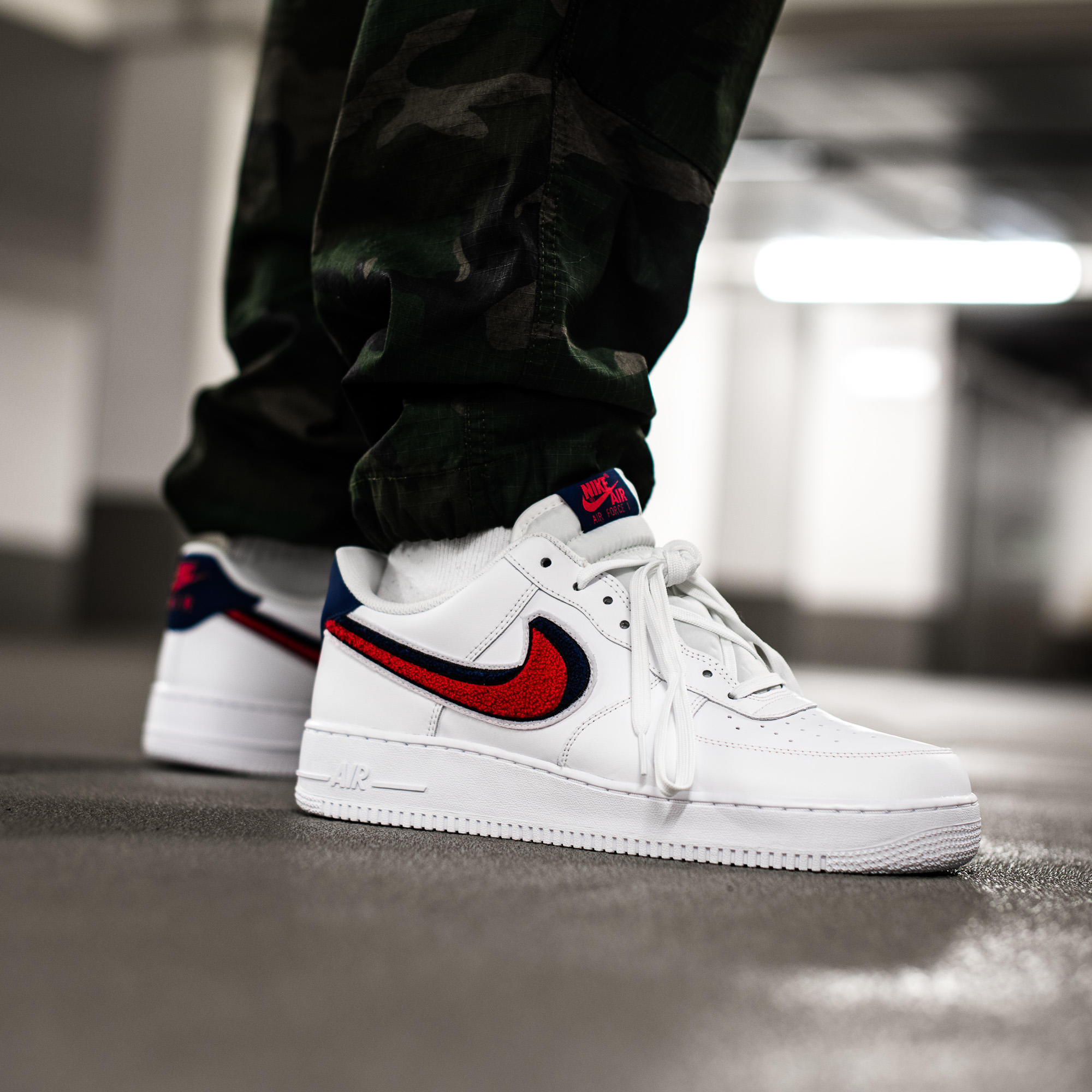 Air force 1 chenille on feet cheap