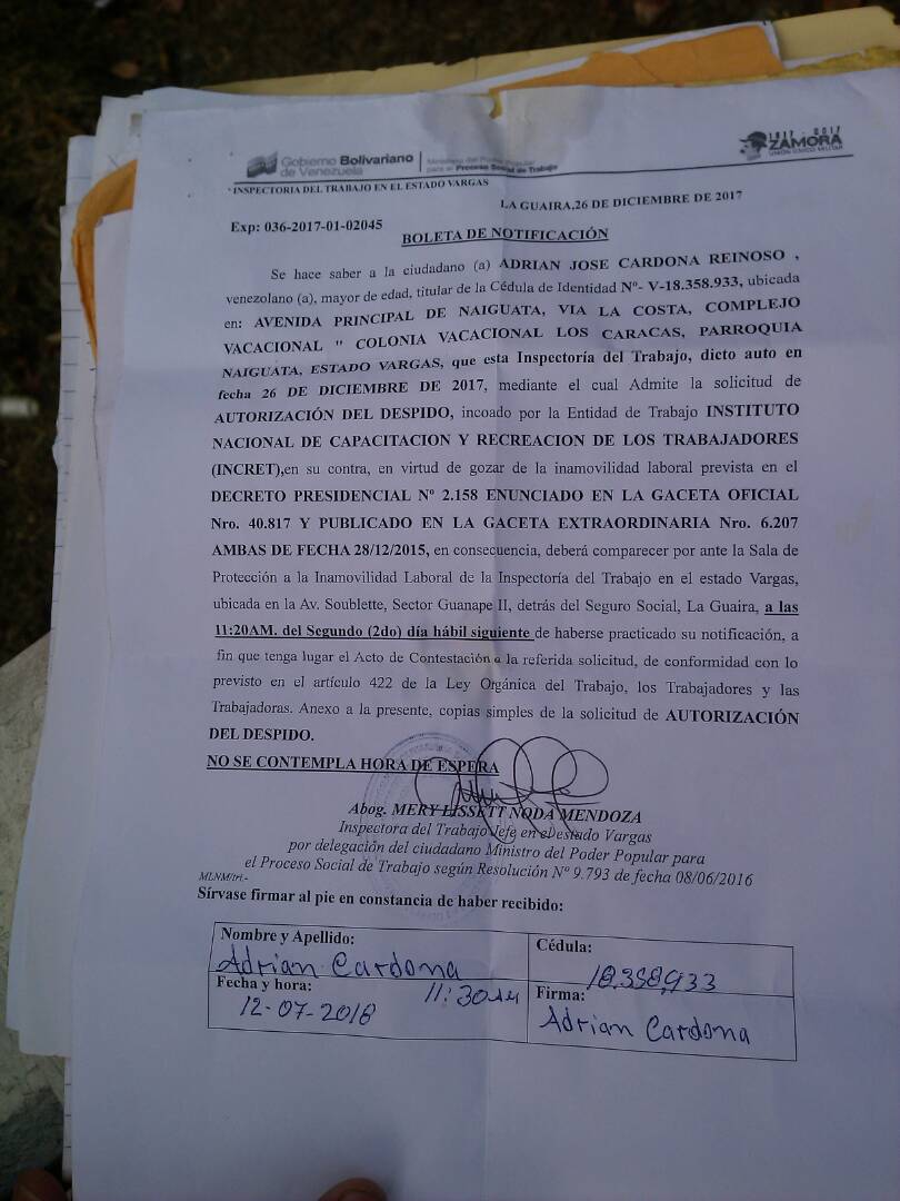 oskr278's tweet photo. TODO EL APOYO AL CAMARADA ADRIÁN CARDONA DEL @INCRET_SC EL CUAL ESTÁ SIENDO PERSEGUIDO Y ACOSADO POR LAS AUTORIADES DE ESTA INSTITUCION SOLO POR DENUNCIAR LA DESTRUCION DEL VIVERO Q USAN PARA EL PLAN DE SIEMBRA PRODUCTIVO EN LOS CARACAS @EduardoPinateS @NicolasMaduro @MPPPSTVe https://t.co/vq9RynNoBO