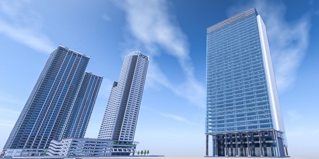 まっきぃ 超高層ビル建てました Minecraft Minecraft建築コミュ