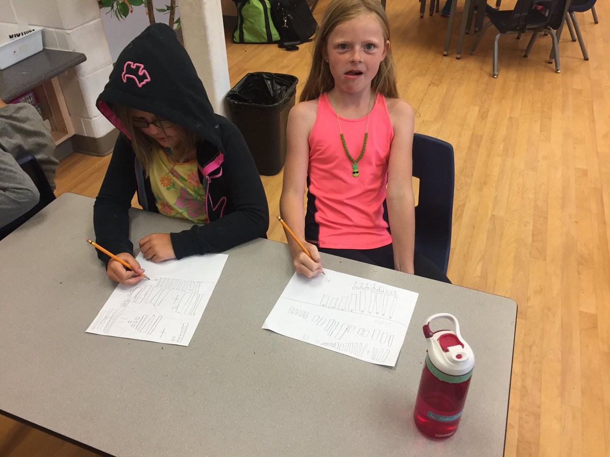 awardslp's tweet photo. Adding yet another strategy to our adding skills, base 10 blocks #fun #learn https://t.co/e2GQgl1R9v