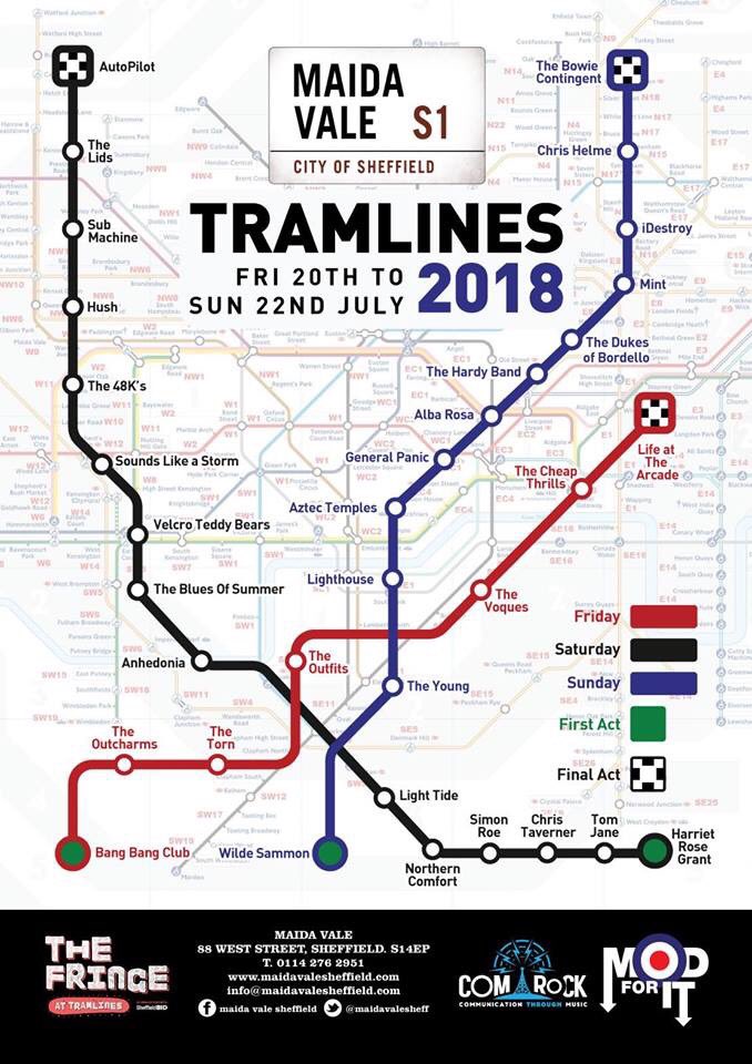 We will be playing at Maida Vale Sheffield next Friday 20th July for Tramlines fringe. Come and see us and <a href="/LifeAtTheArcade/">Life At The Arcade</a> finish the night off 🔥🔥 FREE ENTRY